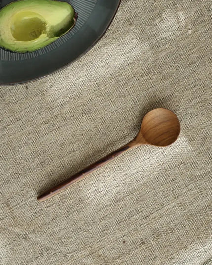 Ebony Wood Handle Table Spoon*2PCS