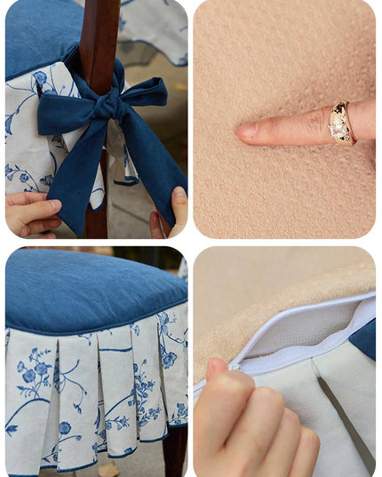 Floral Bloom Chair Seat Cushion