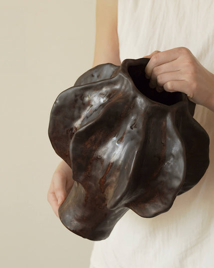 Wabi-sabi Ceramic Art Vase