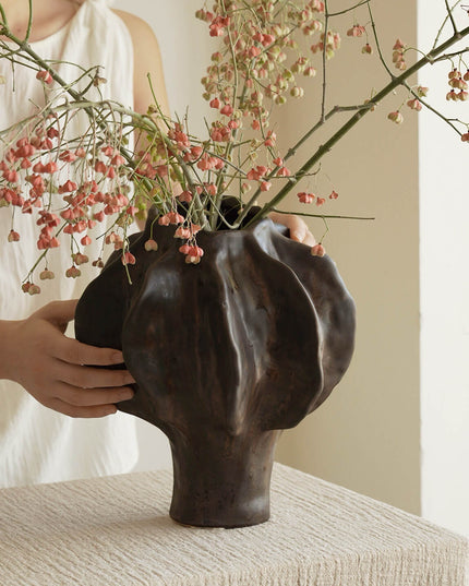 Wabi-sabi Ceramic Art Vase