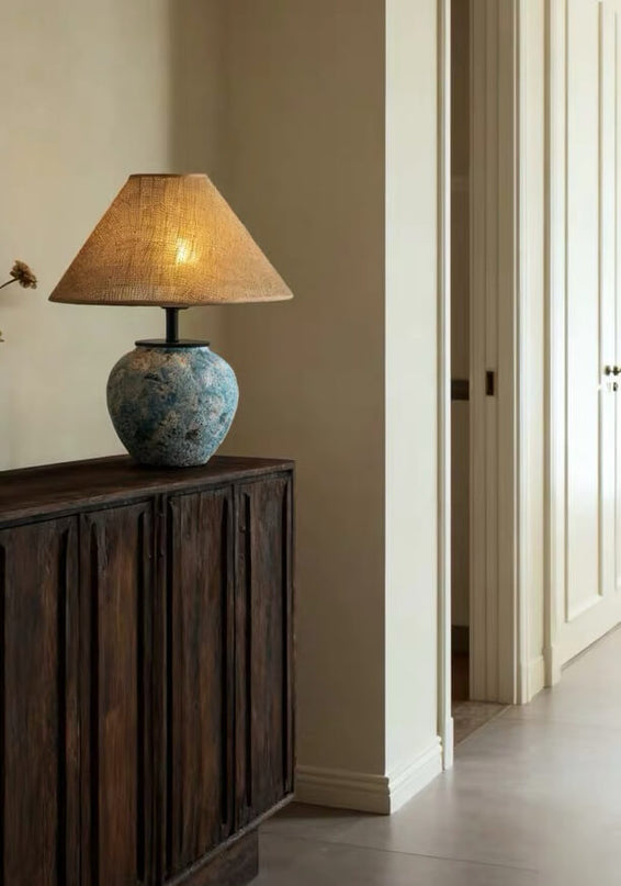 Wabi-Sabi Ceramic Art Table Lamp