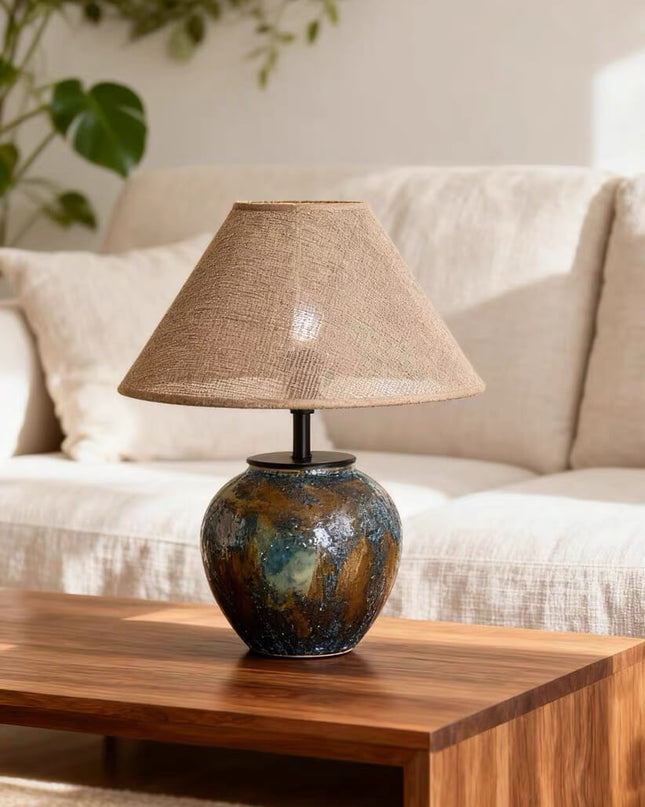 Wabi-Sabi Ceramic Art Table Lamp