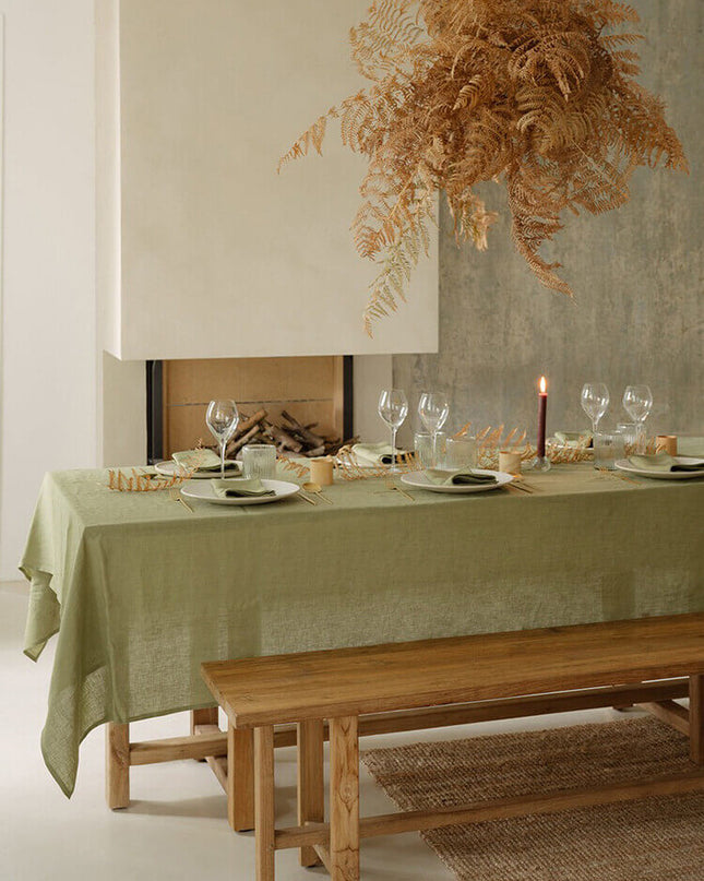 Linen Tablecloth - Mustard