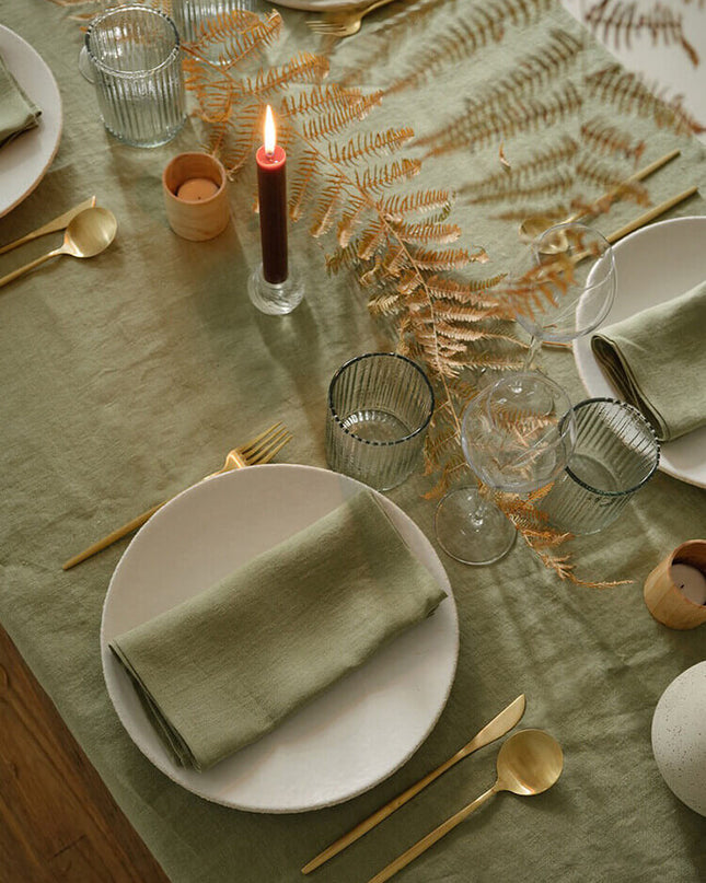 Linen Tablecloth - Mustard