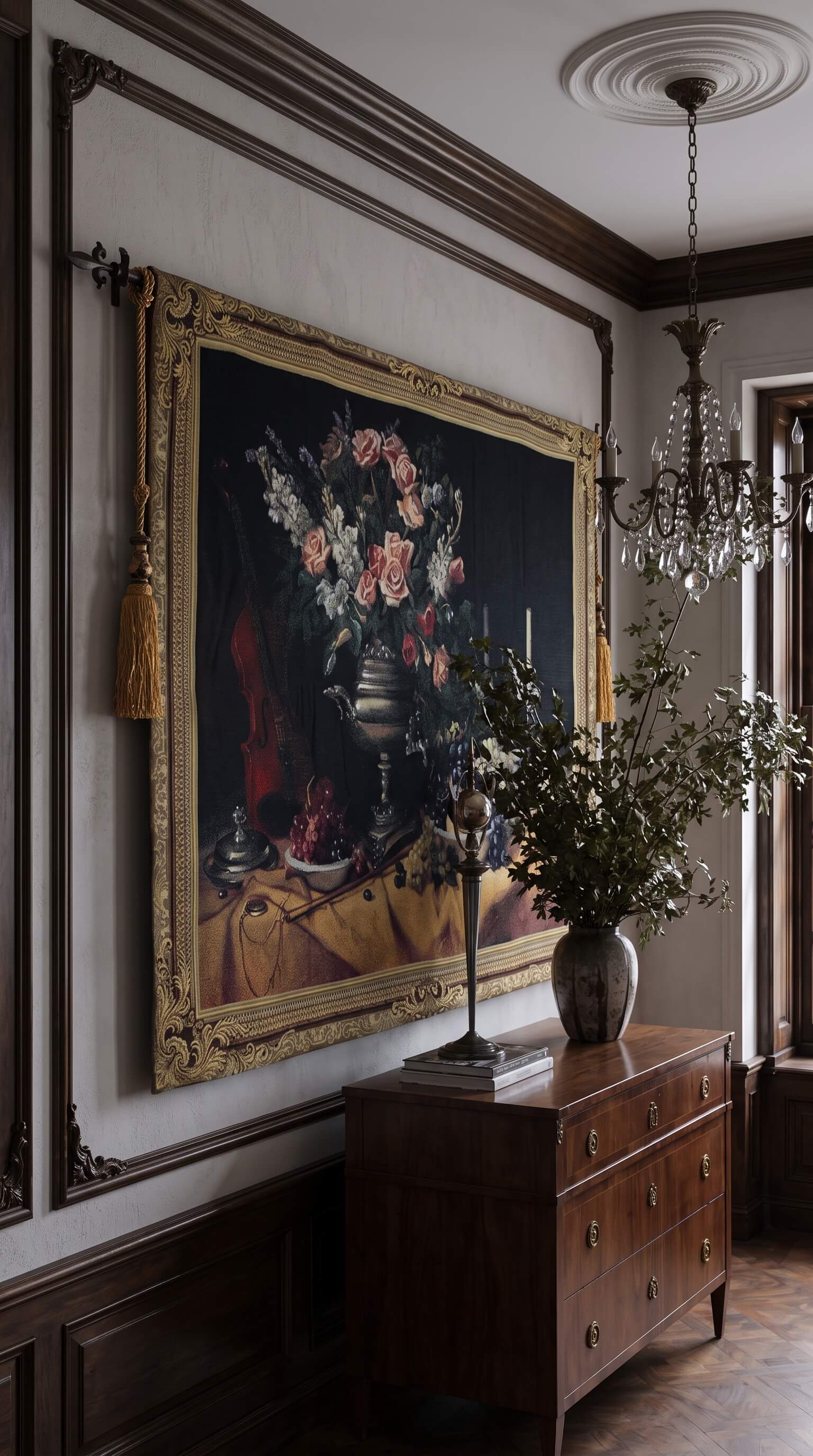 The Return of Dark Florals: Why Victorian Tapestry Wall Art Is September's Biggest Decor Trend