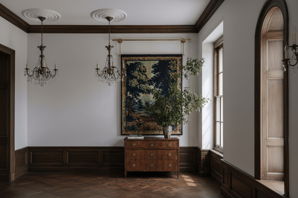 Entryway and Stairway Wall Decor: How to Choose a Medieval Castle Tapestry
