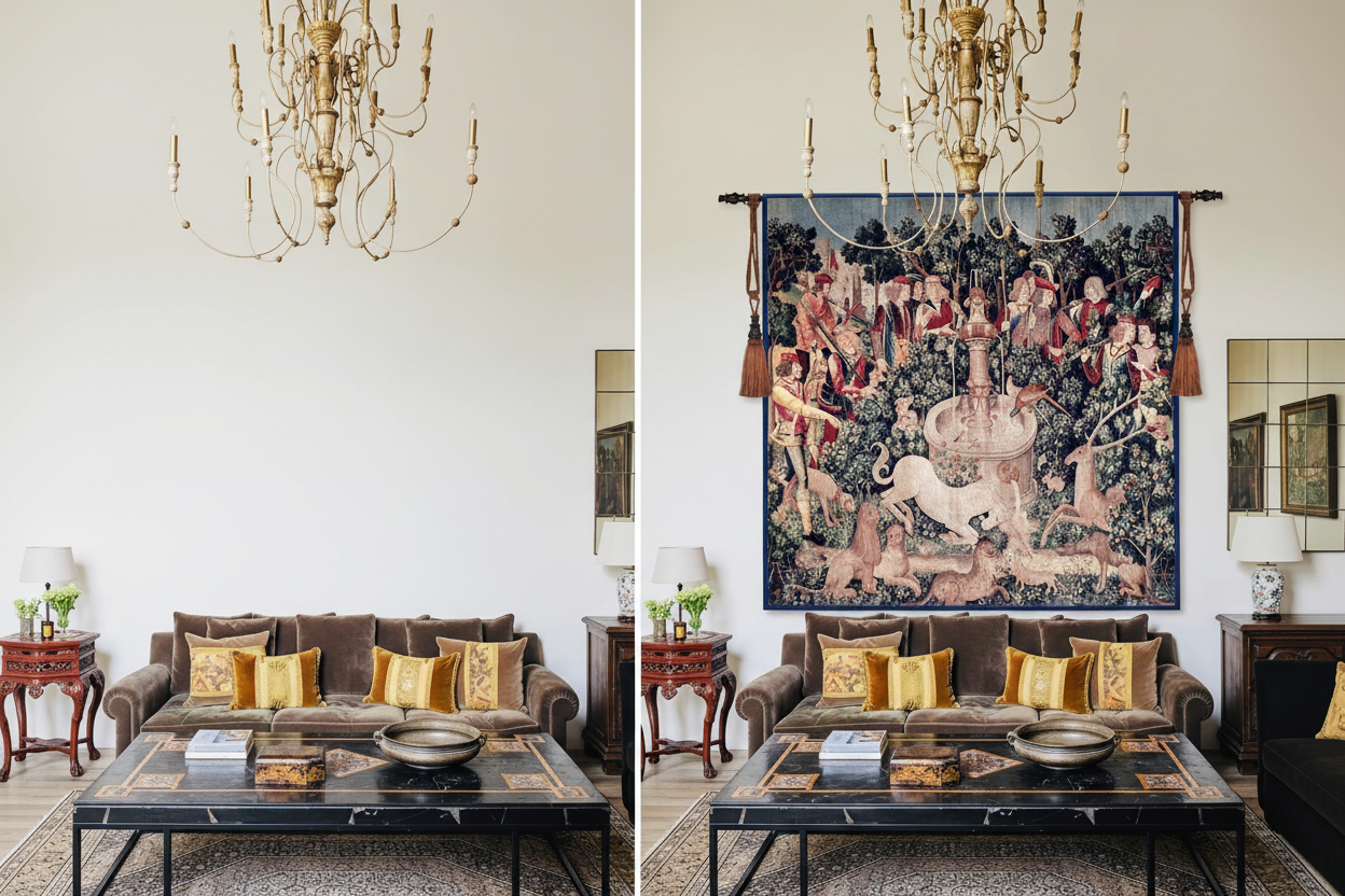 How to Decorate a Large Blank Wall: Why a Tapestry Beats Every Other Option