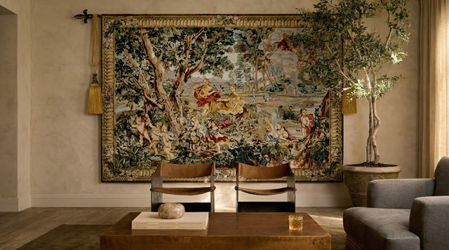 18th Century - Rococo - François Boucher Antique Medieval Tapestry