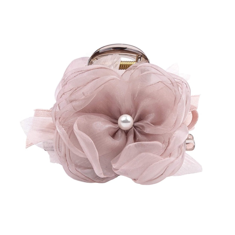 Rose Pearl Hair Clip