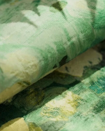 Oil Painted Bamboo Table Runner