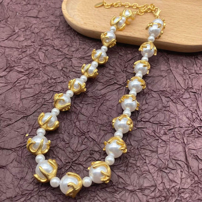 Vintage Baroque Pearl Jewelry Set