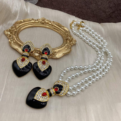 Vintage Baroque Pearl Jewelry Set