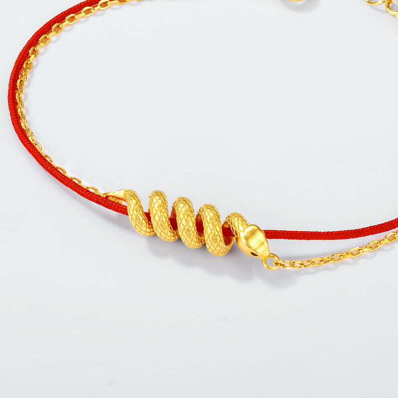 Snake Red Rope Handmade Lucky Bracelet