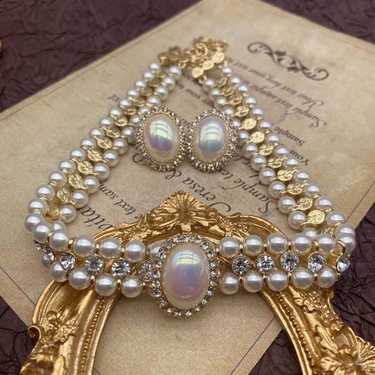 Vintage Pearl Hepburn Wedding Jewelry Set