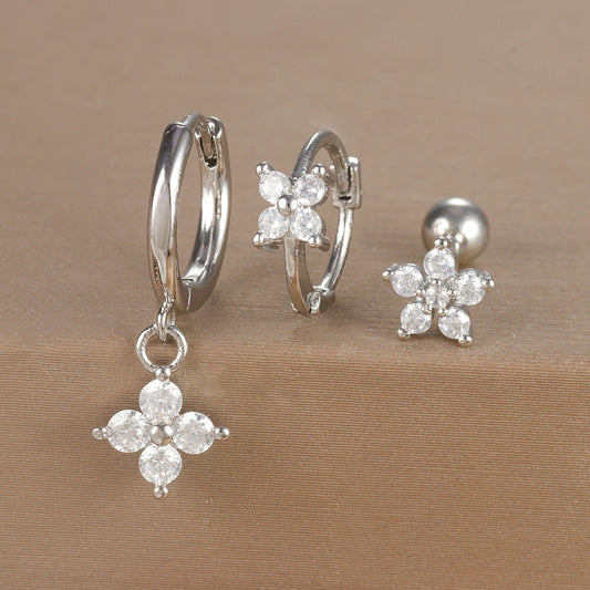 Botanical Flower Bridesmaid Earrings Set