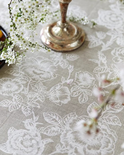 Rose Flower Tablecloth