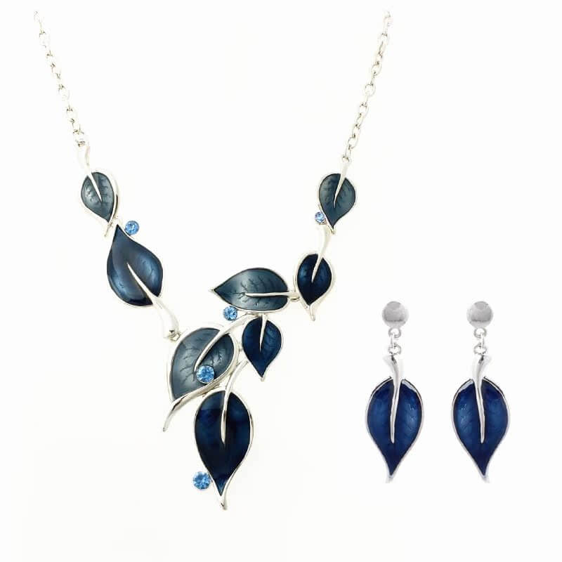 Heart Craft Botanical Enamel Bridesmaid Jewelry Set