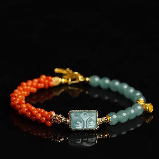 Jade Agate Bracelet - Wealth Peace