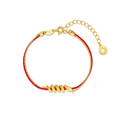 Snake Red Rope Handmade Lucky Bracelet