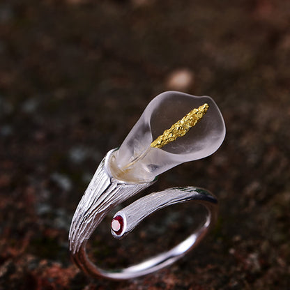 Calla Lily - Adjustable Ring