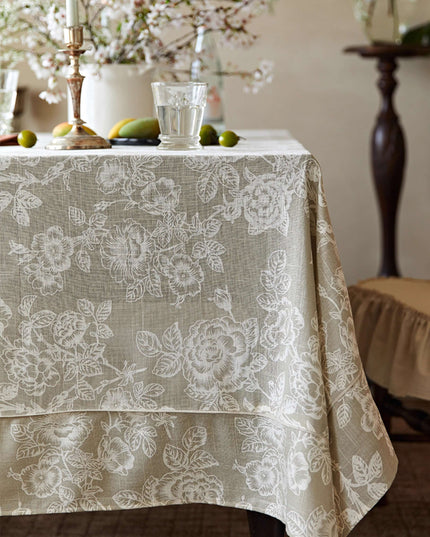 Rose Flower Tablecloth