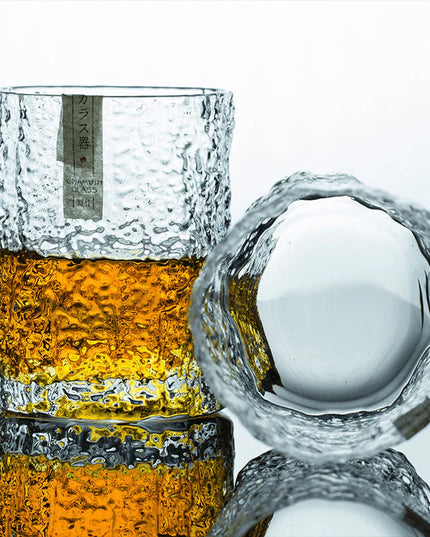 Edo Kiriko Whisky Glass - Crumple Pattern