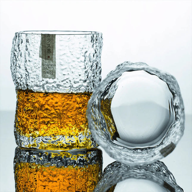 Edo Kiriko Whisky Glass - Crumple Pattern