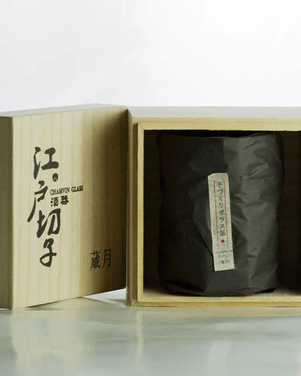 Edo Kiriko Whisky Glass - Crumple Pattern