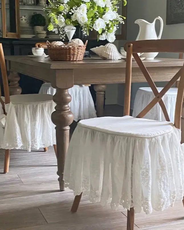 Retro Lace Chair Seat Cushions Indoor