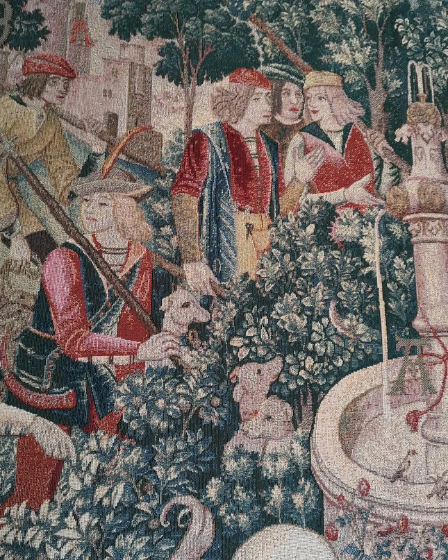 15th-Century Flemish Tapestry Wall Hanging - Unicorn Hunt