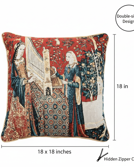 Unicorn Sound Pillow Cover Annotated