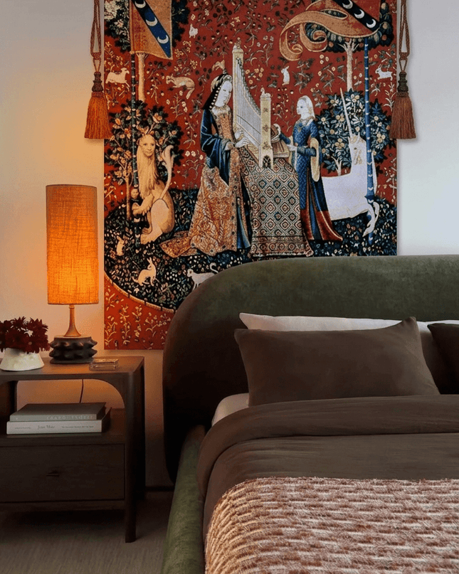 15th-century Unicorn Tapestry Belgium Jacquard Wall Hanging Tapestry - Sound