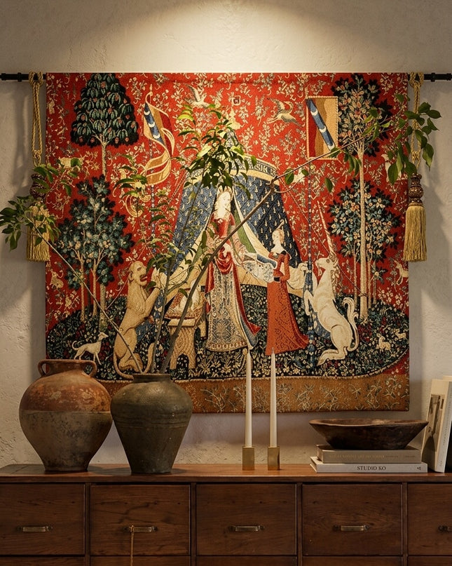 15th-century Wall Hanging Unicorn Tapestry - Sight