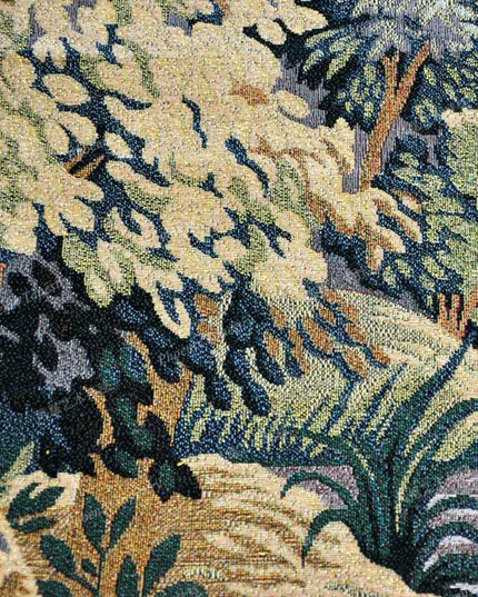 17th-Century Verdure Royal Gardens Medieval Tapestry Wall Hanging
