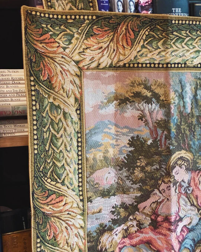 18th-Century Rococo French Woven Tapestry - Antique