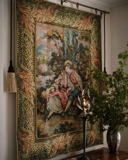 18th-Century Rococo French Woven Tapestry - Antique