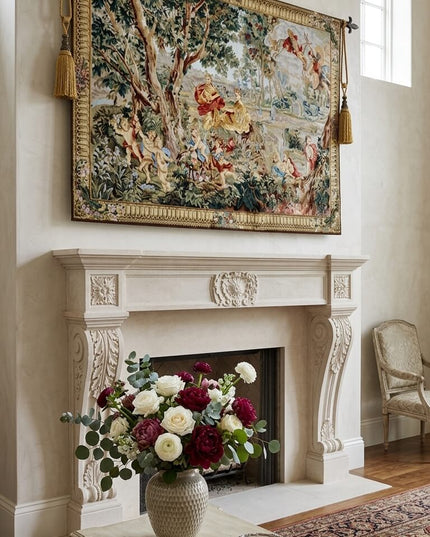 18th Century Rococo Antique Jacquard Tapestry - François Boucher