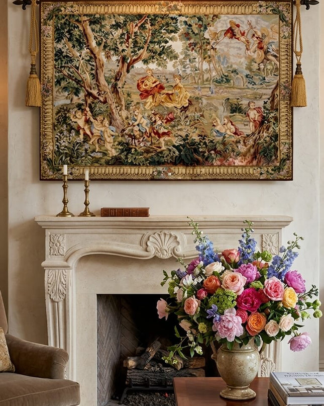 18th Century Rococo Antique Jacquard Tapestry - François Boucher