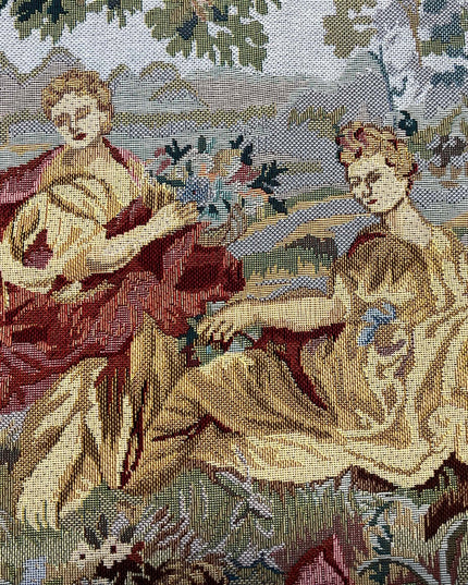 18th Century Rococo Antique Jacquard Tapestry - François Boucher