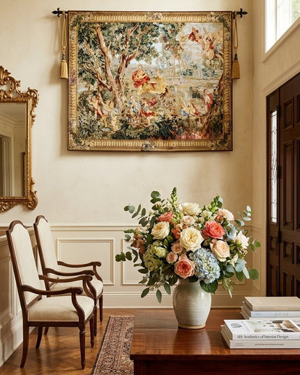 18th Century Rococo Antique Jacquard Tapestry - François Boucher