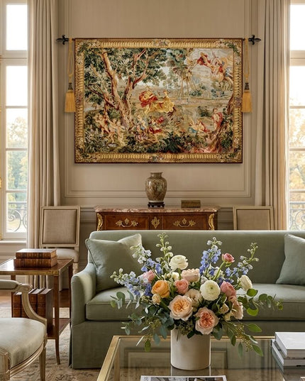 18th Century Rococo Antique Jacquard Tapestry - François Boucher