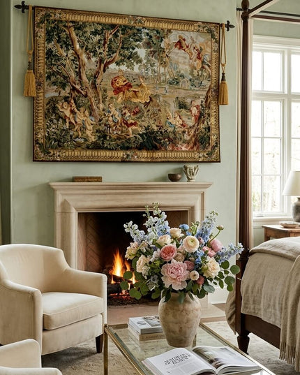 18th Century Rococo Antique Jacquard Tapestry - François Boucher