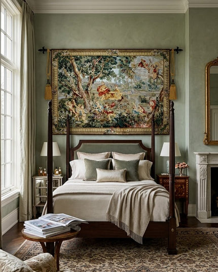 18th Century Rococo Antique Jacquard Tapestry - François Boucher