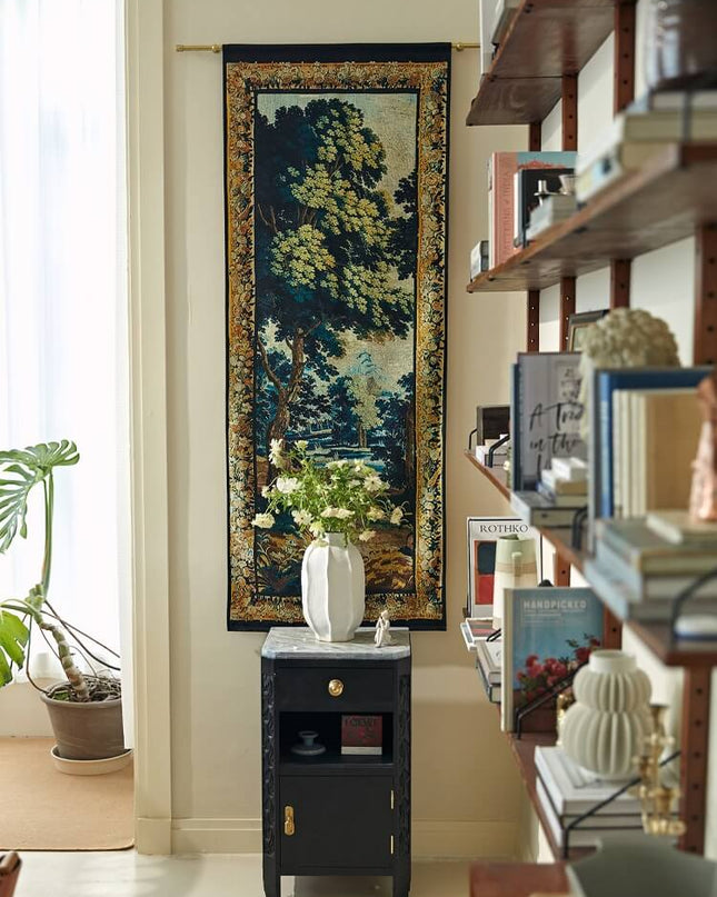 Medieval Modern Handcrafted Forest Living Room Tapestry