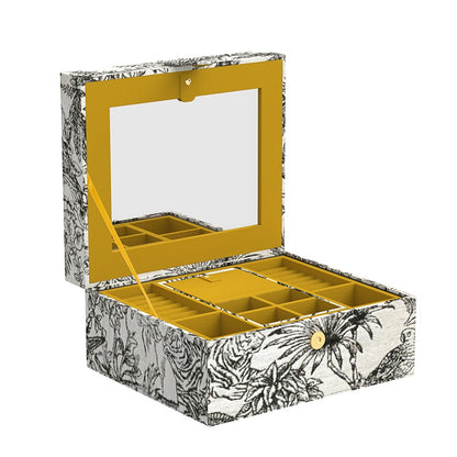 Vintage Travel Jewelry Box with Jewelry Boxes Inside