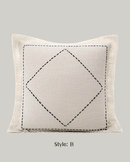Antique Living Room Cotton-Linen Cushion - Naturally Breathable Home Decor