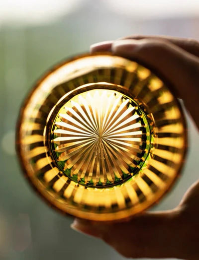 Edo Kiriko Crystal Glass - Mount Fuji