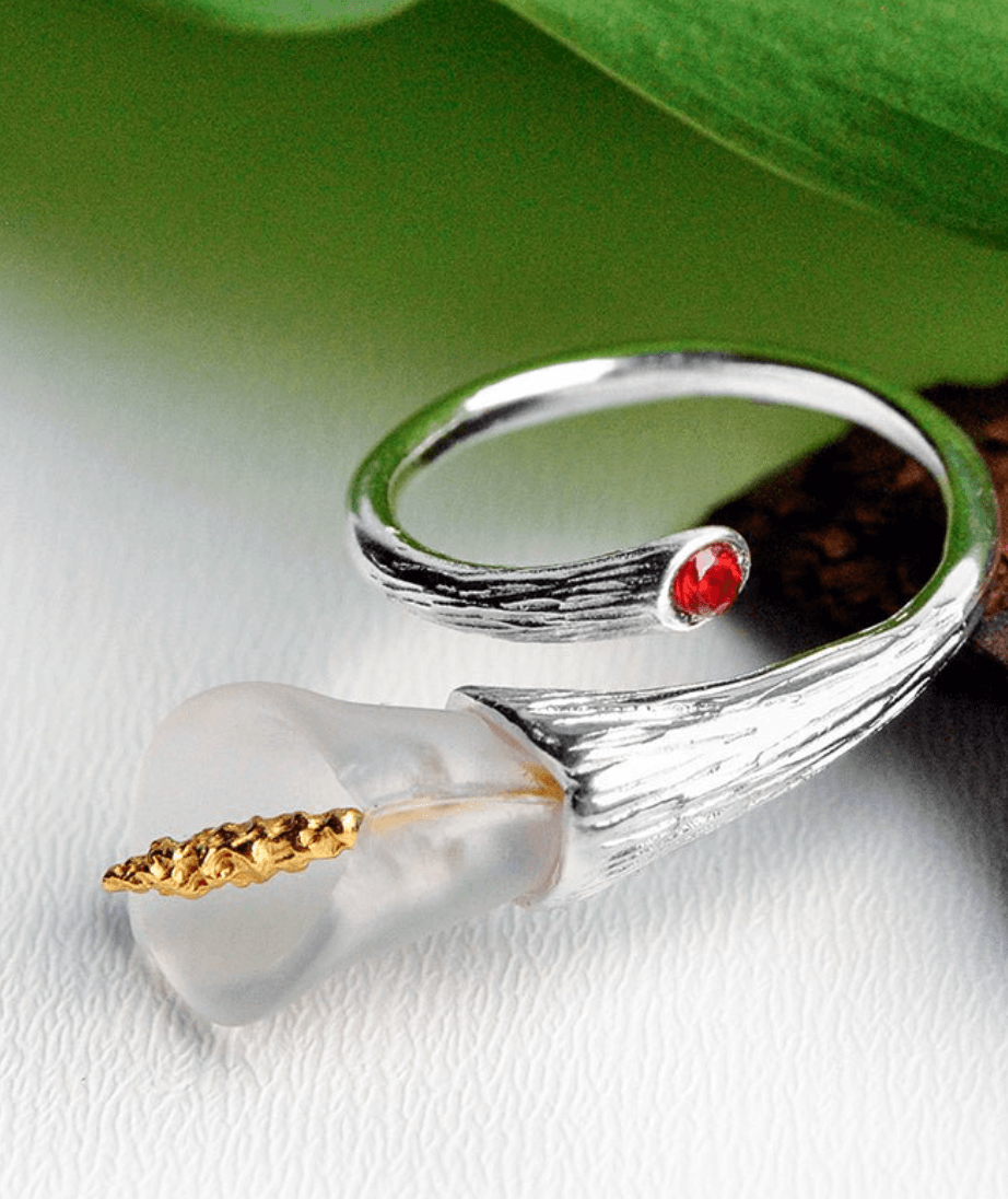 Calla Lily - Adjustable Ring