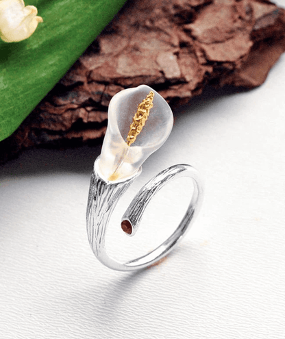 Calla Lily - Adjustable Ring