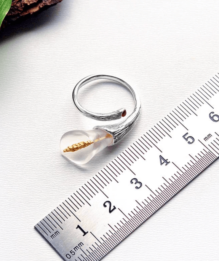 Calla Lily - Adjustable Ring